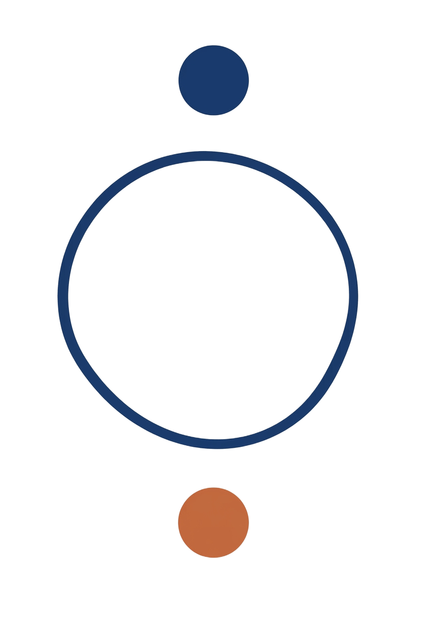 Illustration : deux personnes en face à face autour d'un cercle